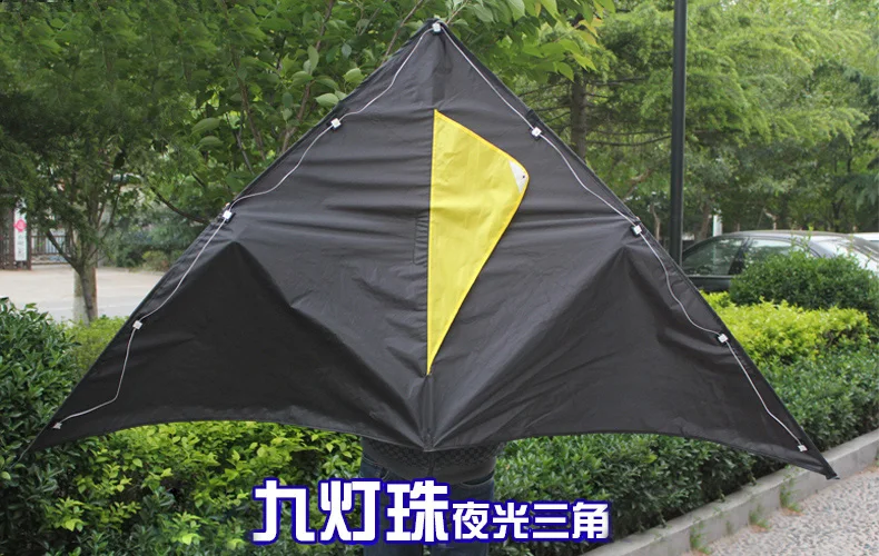 Outdoor Toy Delta LED Fabric Kite Wind Easy Control With Handle Line kites for Adults Children Sale String 5