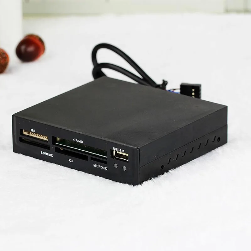 USB 2,0 Внутренний кард-ридер все в 1 3,5 Передняя панель T-Flash SD Mini Micor SD TF MMS MS M2 CF XD считыватель памяти USB2 концентратор