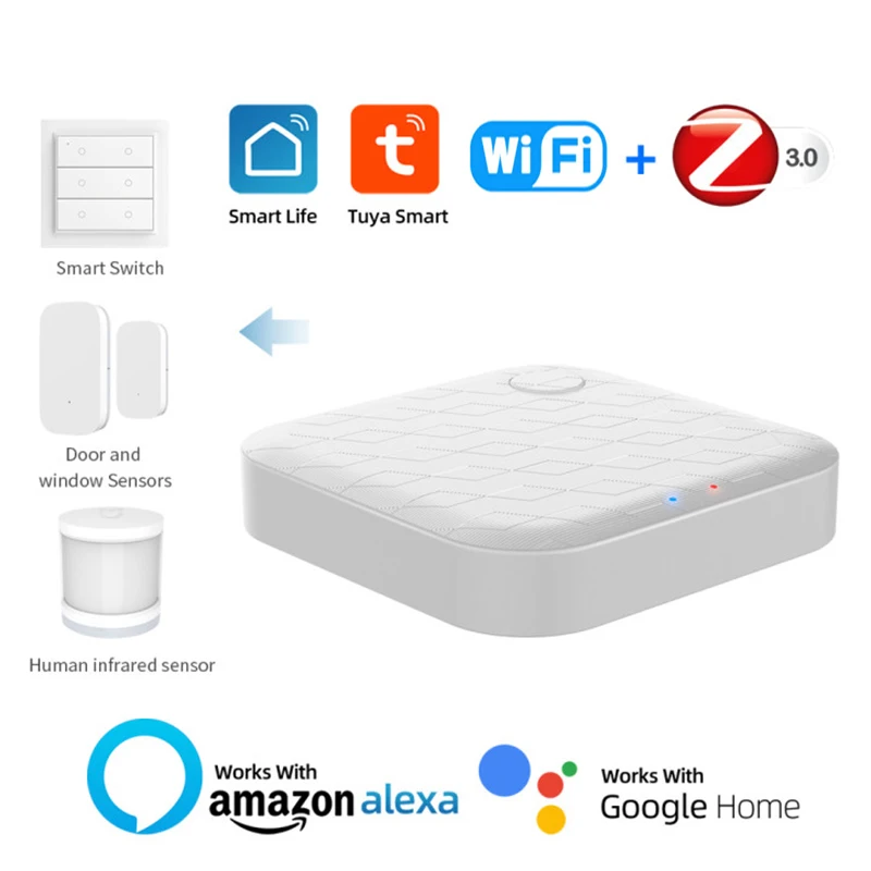 Tuya – passerelle Zigbee filaire sans fil pour maison intelligente, Hub,  télécommande, application Smart Life, Alexa, Google Home - AliExpress