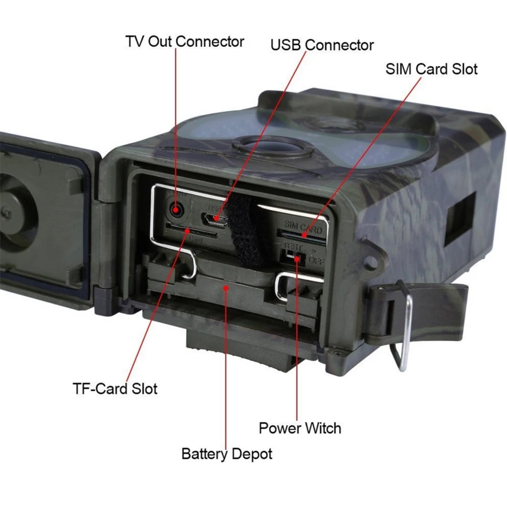 Камера HC300M для охоты GSM 12MP 1080P фотоловушка с ночным видением дикой природы