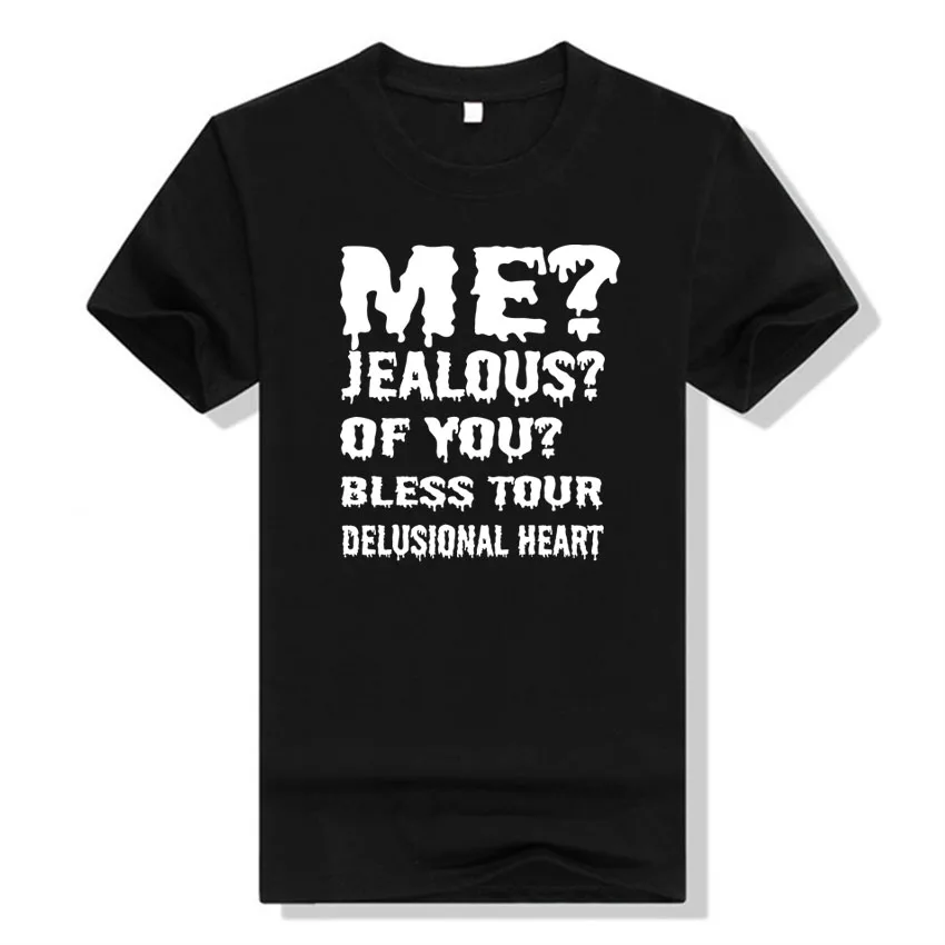 

BTFCL Funny "ME JEALOUS OF YOU" Print T Shirt Women Men Summer Cotton Korean Hip Hop Harajuku US Christmas Tshirt