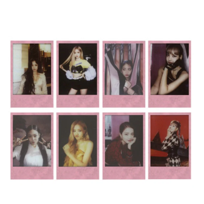 KPOP BlackPink альбом Kill This Love двойные стороны LOMO Card Fans коллекция JISOO LISA JENNIE ROSE - Цвет: 01