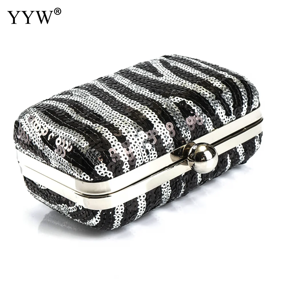 Plastic Evening Party Clutch Bag Famous Brand Croaabosy Bags With Chain Sequin Mini Purse Wedding Pochette Femme Women'S Bags