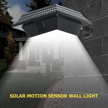 

Square Solar Wall Light Waterproof Human Induction Outdoor Landscape Energy Saving Street Yard Path Home Garden Security Lamp