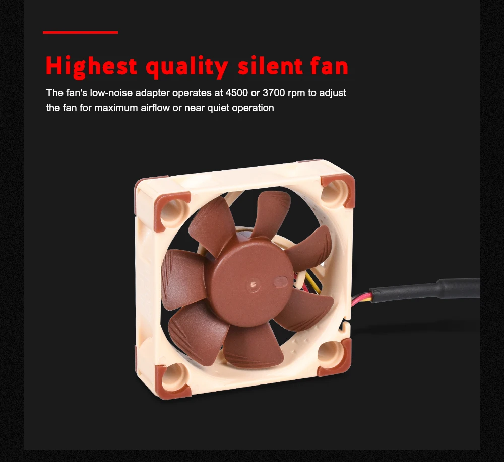 Высокое качество Noctua NF-A4x10 FLX 40 мм 12 В 5 в 40X40X10 Вентилятор охлаждения 4010 бесшумный кулер вентилятор Радиатор 3d принтер запчасти для ENDER 3