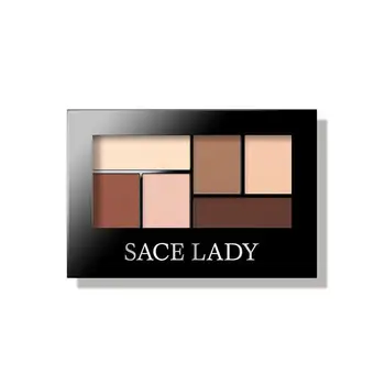 

Sace Lady Waterproof Eye Shadow Palette Eyeshadow Shimmer Makeup Kit Glitter Nude Matte Eyeshadow Palette 6 Pigment Colors W8X5