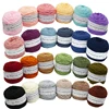 200M Solid Tufting Yarn 8 Strands 5mm Yarn For Rug Cotton Yarn For Tufting Gun 24Color Cotton Knitting yarn 195g 1