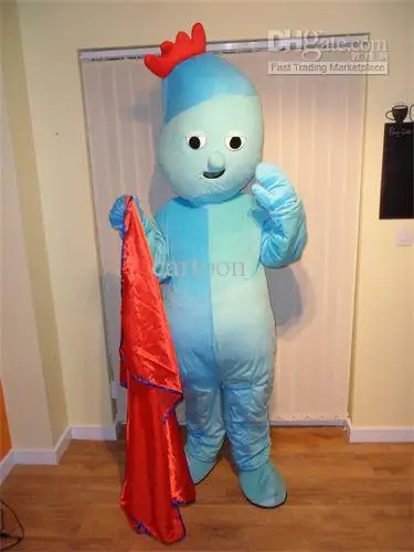 Классическая версия заказанные Горячие Iggle Piggle костюм талисмана для взрослых на