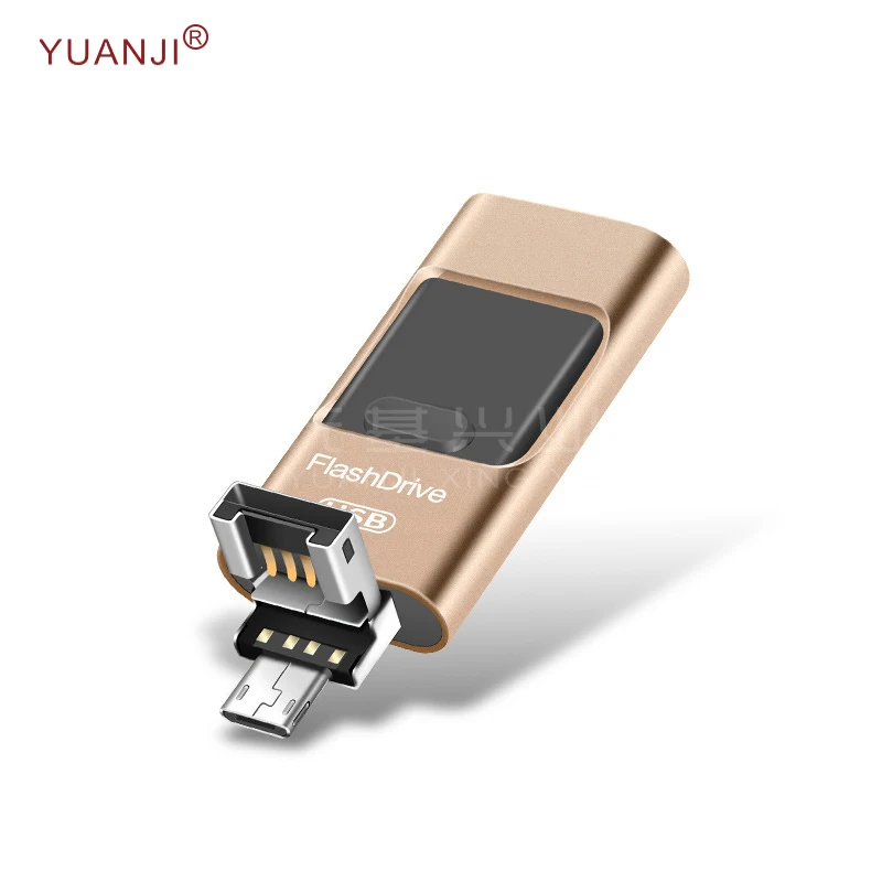 Применимо к Android USB интерфейс Lightning интерфейс мобильного USB флэш-накопитель Три 3-в-1 2,0 высокоскоростной OTG креативный подарок