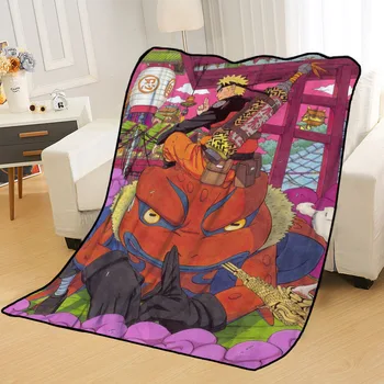 

New Arrival Naruto Anime Blankets Printing Soft Nap Blanket On Home/Sofa/Office Portable Travel Cover Blanket