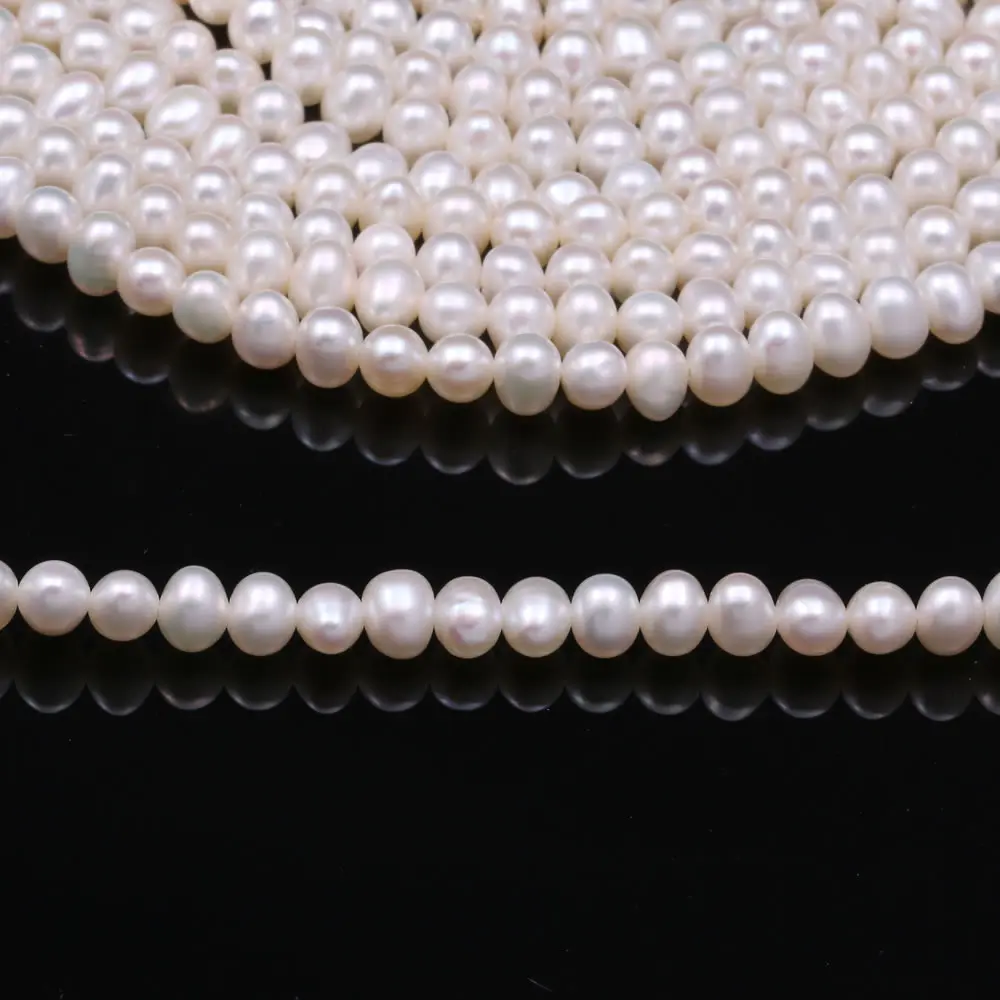 Wholesale Natural Freshwater Pearls Beads Delicate Beads For Jewelry Making DIY Bracelet Neckalce Accessories 4-5mm