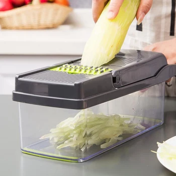 

Vegetable and Fruit Tool Chipper Shredder Garlic Meat Chopper Carrot Potato Slicer Salad Machine Onion Slicer