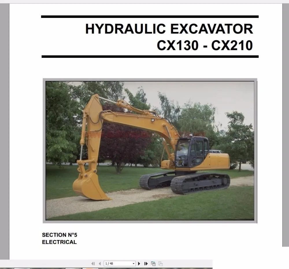 

Case Crawler Excavators Service Manual, Operators Manual & Schematic Full DVD