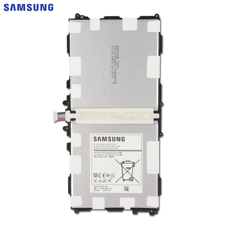 Samsung сменный аккумулятор для планшета T8220E для samsung Galaxy SM-P601 P600 P605 P607T T525 T520 Note 10,1 Edition