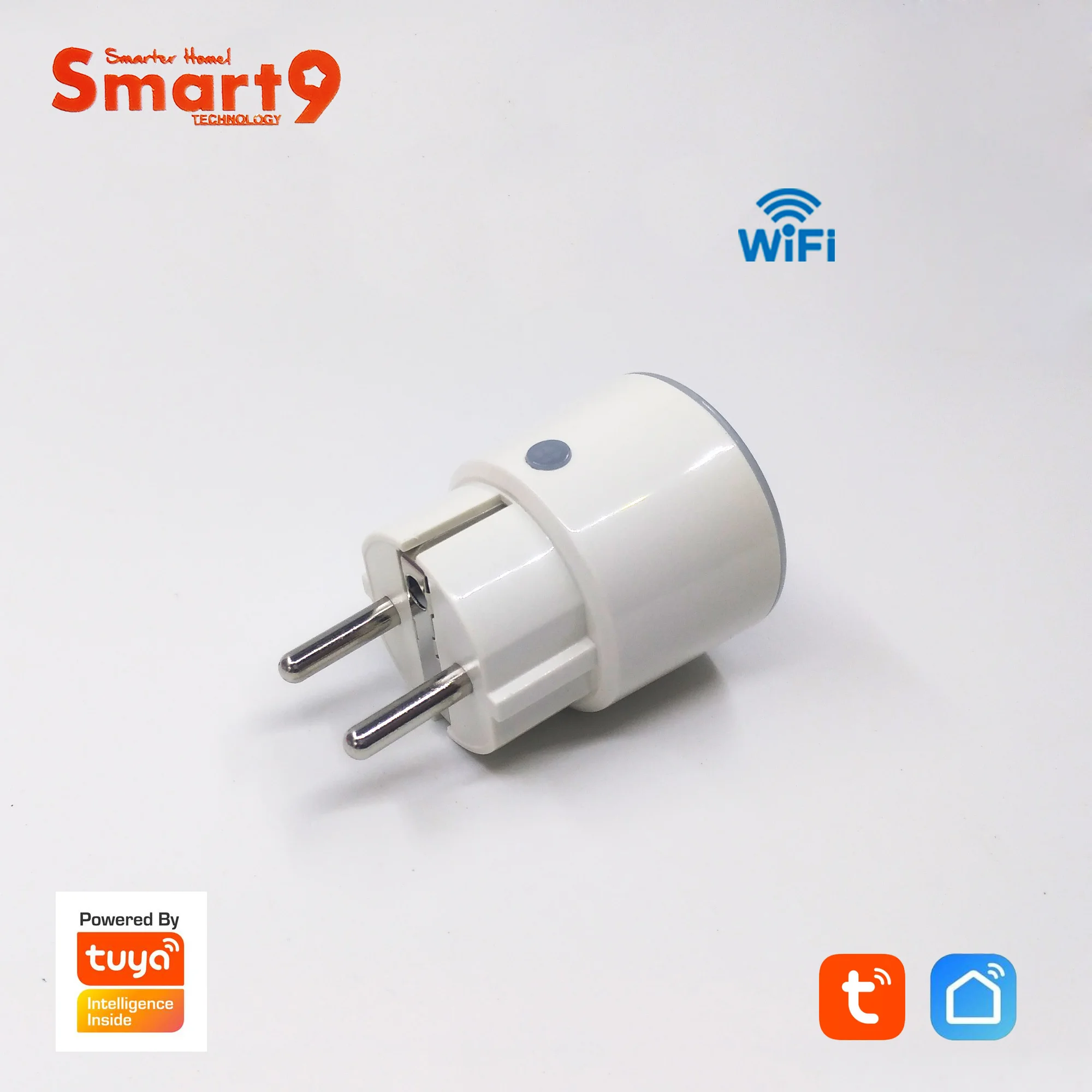 Smart9 Mini Wifi Smart Plug, 16A с измерением мощности Макс. 3680 Вт, FR EU US Тип Smart Life APP пульт дистанционного управления, питание от TuYa