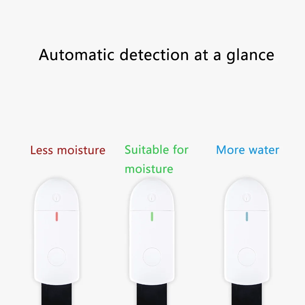 Portable Flower Plant Testing Tool With Light Indicator Humidity Meter Smart Home Monitor Soil Moisture Tester Accurate Garden