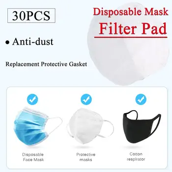 

30pcs Disposable Mask Filter Pad Breathable Inner Replacement Protective Gasket for 3 Layers Mouth Covers