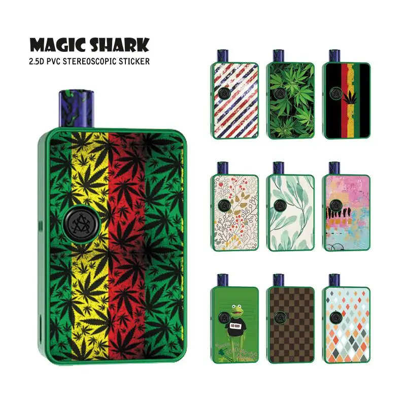 Сверхтонкий чехол Magic Shark из ПВХ с цветочной запотевающей пленкой в форме листа