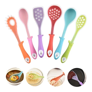 

Kitchen Non-Stick Cooking Tools Silicone Spoon Pasta Server Slotted Turner Utensils Baking Gadgets Dinnerware Accessories Supply