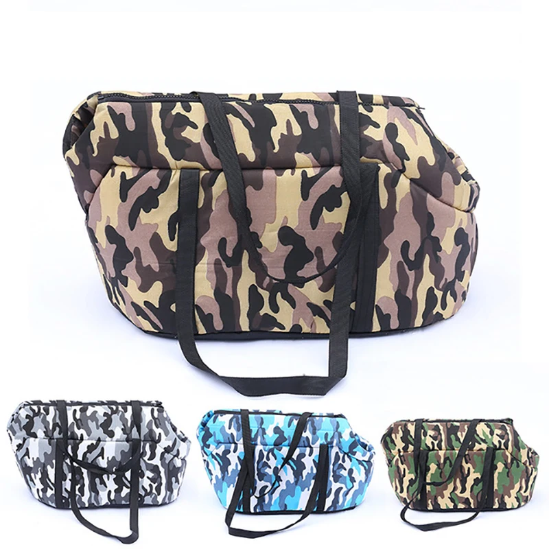 Сумка для переноски собак, камуфляжная сумка для щенков, удобная парусиновая сумка на плечо, рюкзак для собак, товары для собак