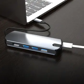 

5-in-1 USB Hub Type C to USB 3.0 Power Adapter Usb C Splitter HUB Adapter
