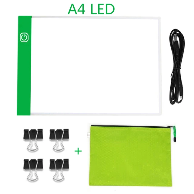 A3/A4/A5 LED Light Pad Artist Light Box Table Tracing Drawing Board Pad Diamond  Painting Embroidery Tools