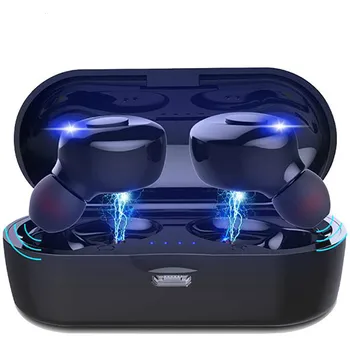

XG14 TWS Bluetooth 5.0 Wireless Earphone Power In Ear Mini Earbuds HiFi 5D Stereo Sport Earphone IP5 Waterproof Headset Headfree