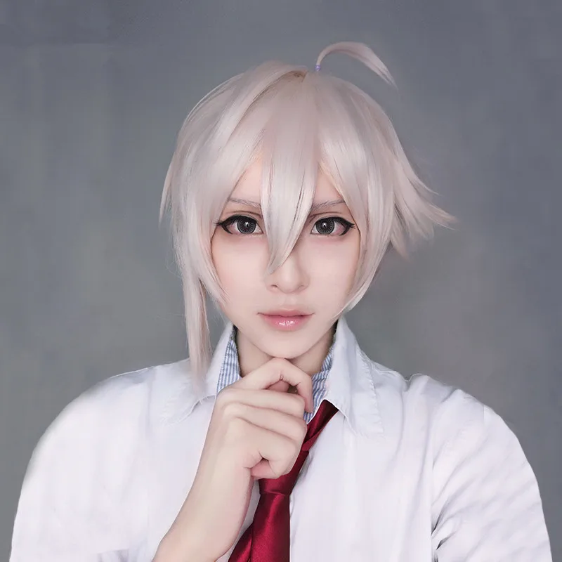 Мужской парик для косплея IDOLiSH7 KUJO TENN в стиле ролевых игр светильник розовый