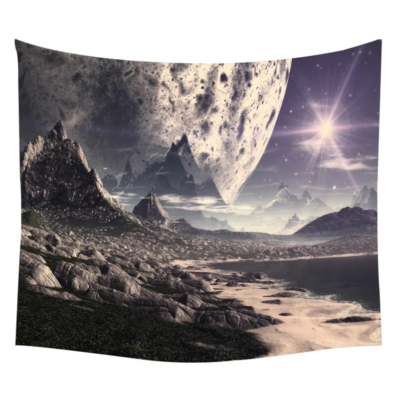 Planet Astronaut Wall Cloth Tapestries Galaxy Psychedelic Space Nasas Tapestry Hot Sale Wall Blanket Printed Bohemian Decor