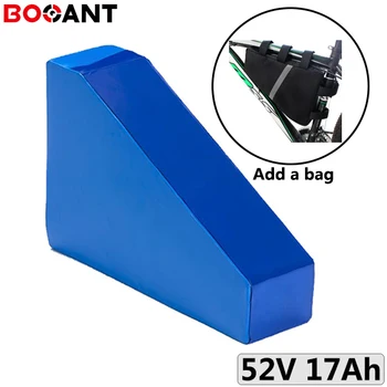 

Triangle lithium battery 14S 52V 17Ah Electric bike battery for Panasonic 18650 cell 48V 1000W battery with a Bag +5A Charger