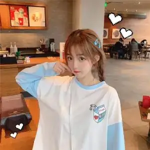 6 Модная Корейская одежда Harajuku хип хоп забавные принты с надписями футболка с длинным рукавом Женская Повседневная Обычная уличная Футболка женская - Цвет: 6