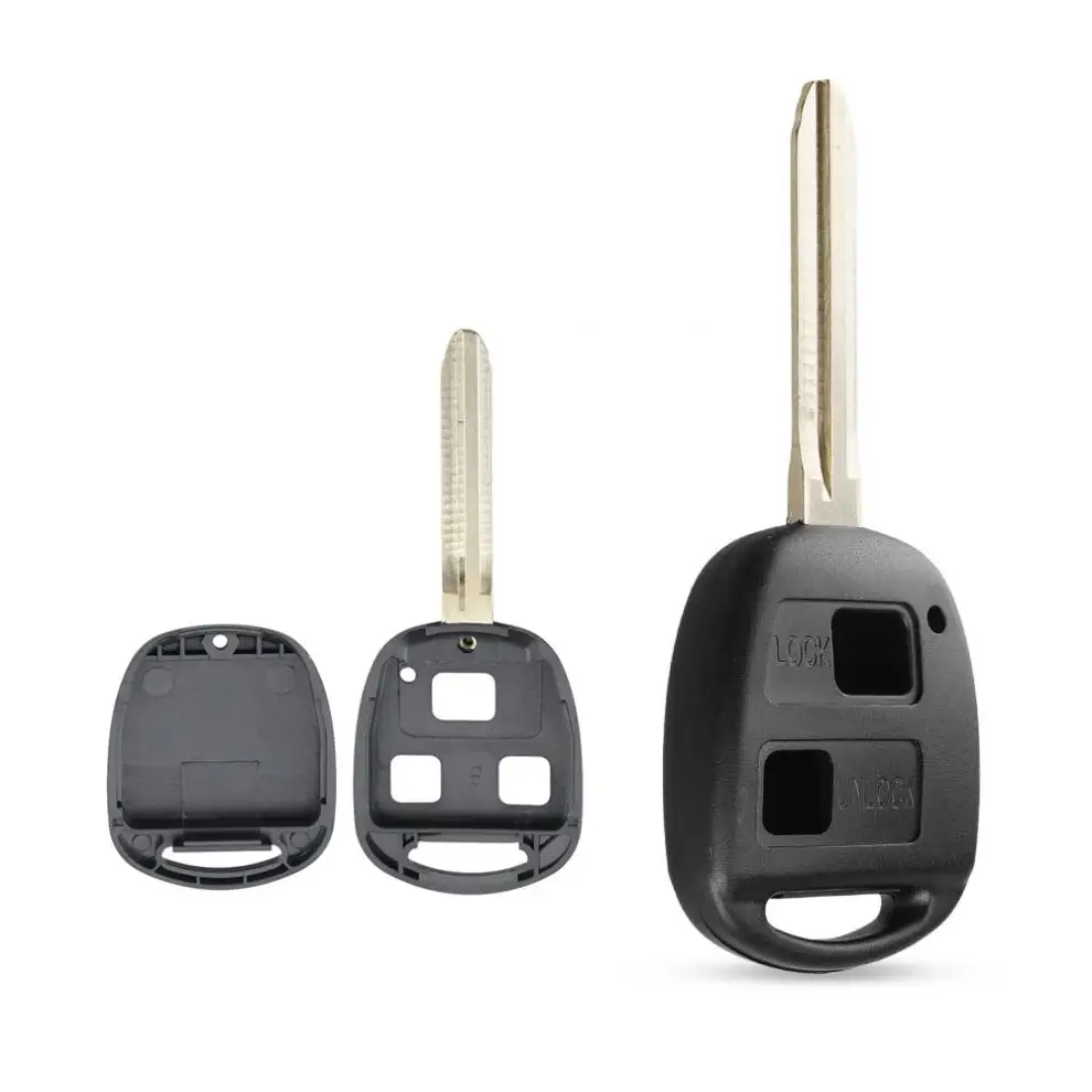 

3 Buttons Car Key Fob Case Shell Replacement Remote Cover Fit for Toyota Yaris New