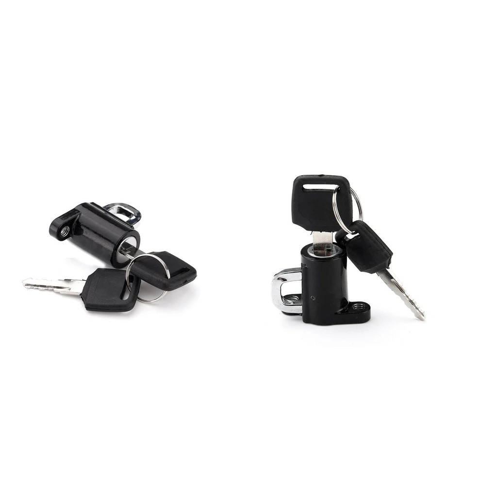  2pcs Anti-theft Motorcycle Bike Security Helmet Lock Hanger and 2 Keys Motorcycle Accessory 
