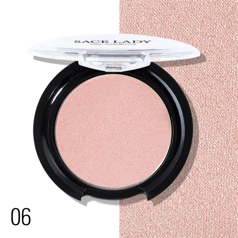 6 цветов стойкий мерцающий хайлайтер пудра Макияж Палитра для лица Iluminator Make Up Glow осветление Красота Макияж Косметика