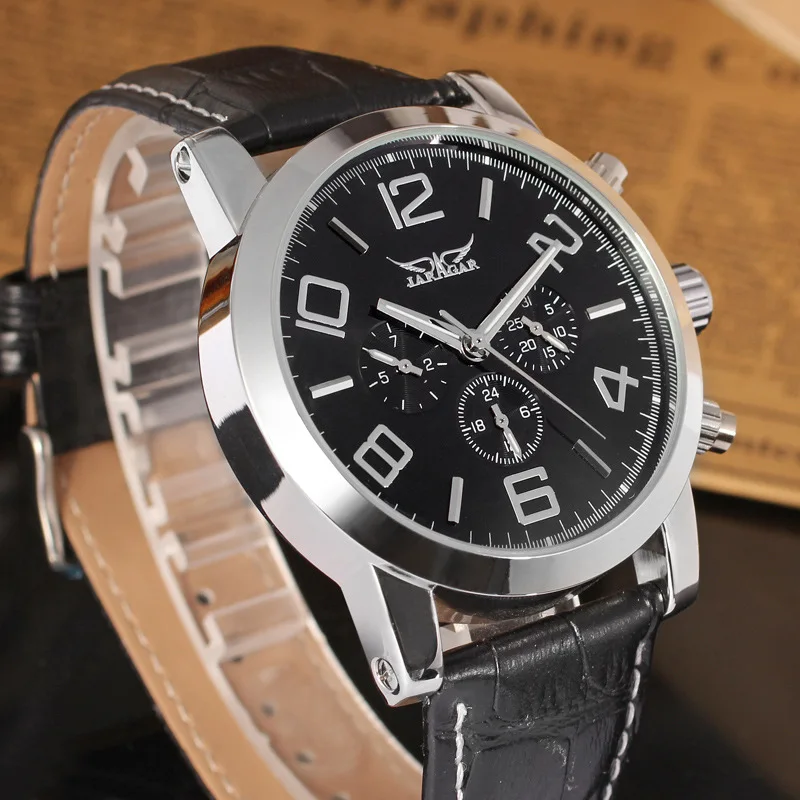 

2017 Hot Selling Jaragar Men Fashion Hollow out Analog Watch Hide Substance Automatic Analog Watch