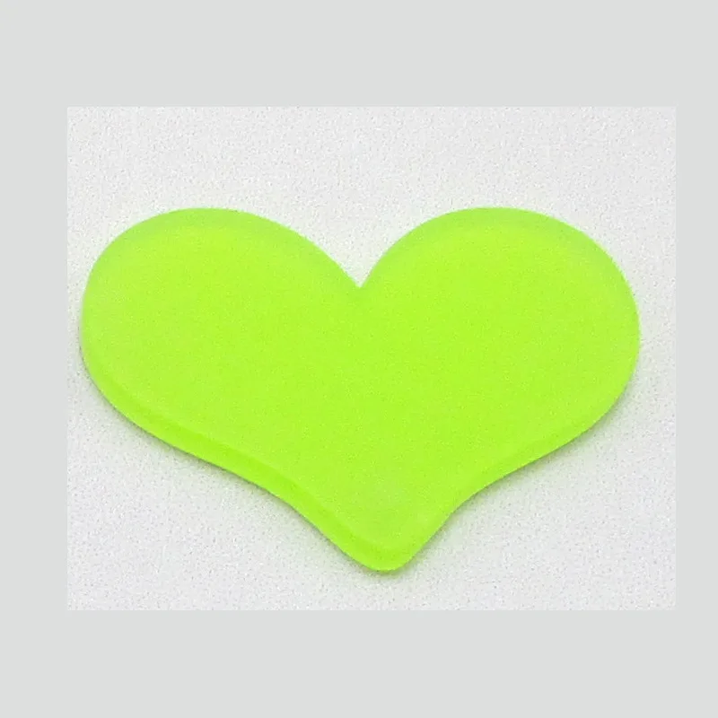 green 32 шт./лот 3,2*2,2 см акриловые украшения сердца ремесла Кабошоны Скрапбукинг для украшения Kawaii DIY аксессуары - Цвет: green