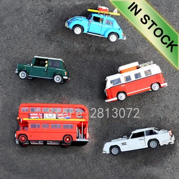 

In stock Creator Camper Car T1 Technic Forded Mustanged Building Blocks Aston Martin 21001 21002 21003 21045 21046 21047 G500