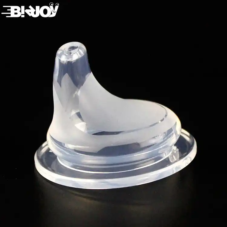 Bebê macio segurança silicone líquido chupeta duckbill mamilo natural flexível substituição acessórios para boca larga garrafa de leite