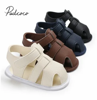 

2019 Baby First Walkers Baby 0-18 months Boy Girl Slippers Toddler Kids Nursery School Summer New Leather Shoes