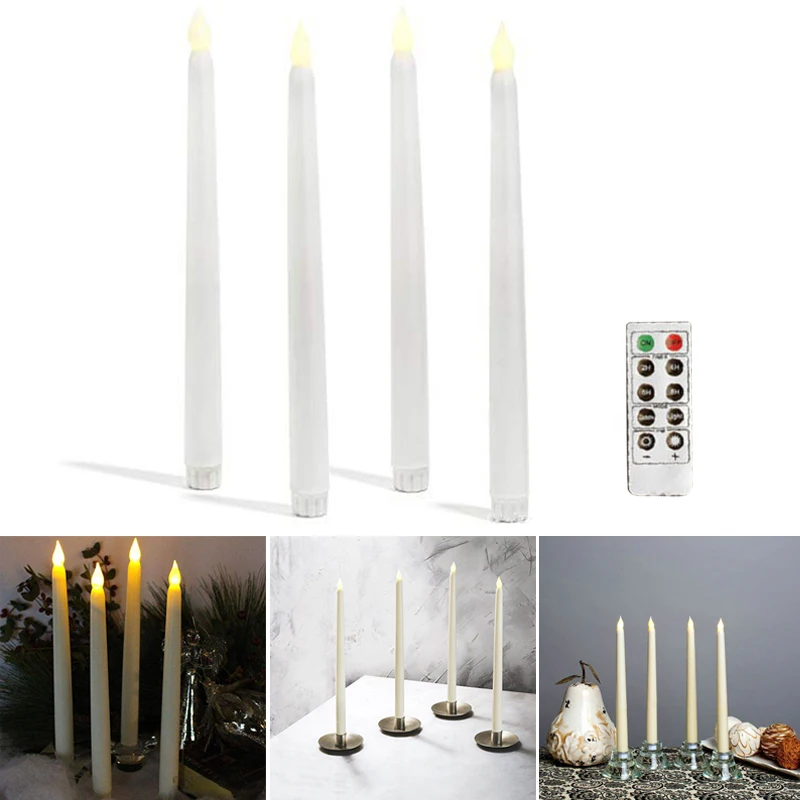 LED Wedding Dating Candlelight Dinner Decor Electronic Candle Lights Plastic Christmas Decoration For Home Cafe Restaurant