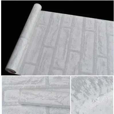 brick pattern waterproof self-adhesive wallpaper self-adhesive wallpaper  imitation brick stickers 3 meter  long color 10