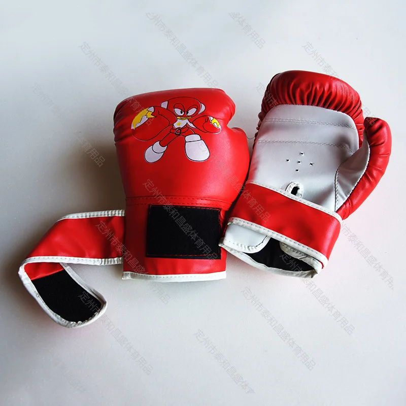 Детские Боксерские перчатки Санда боксерские Муай Тай для мальчиков и девочек юные боевые с песком боксерские перчатки