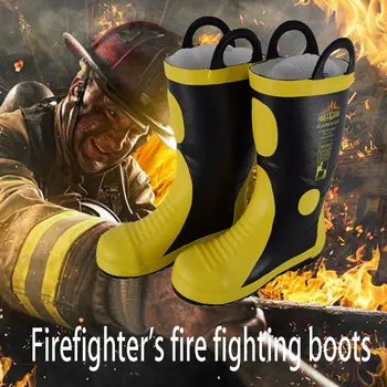 

DA-085 High Temperature Resistant Rubber Fire Fighting Safety Boots Heat Proof Shoes High Temperature Work Boots