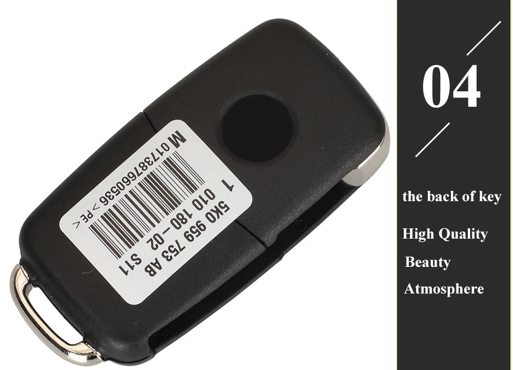 Keyforkess OEM 434Mhz ID48 chiave di vibrazione a distanza OEM per VW Volkswagen Beetle Caddy Eos Golf Jetta Polo Scirocco Tiguan Touran - H2f22b1970adc4d50a34bb94e92073e76I