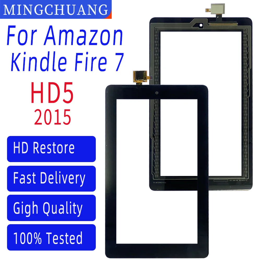 Оригинальный черный Сенсорный экран для AmazonKindle Fire 7 2015 HD5 сенсорный дигитайзер