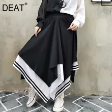 DEAT осень и зима новые продукты мода хит цвет большой размер свободные нерегулярные слово юбка женская PB078
