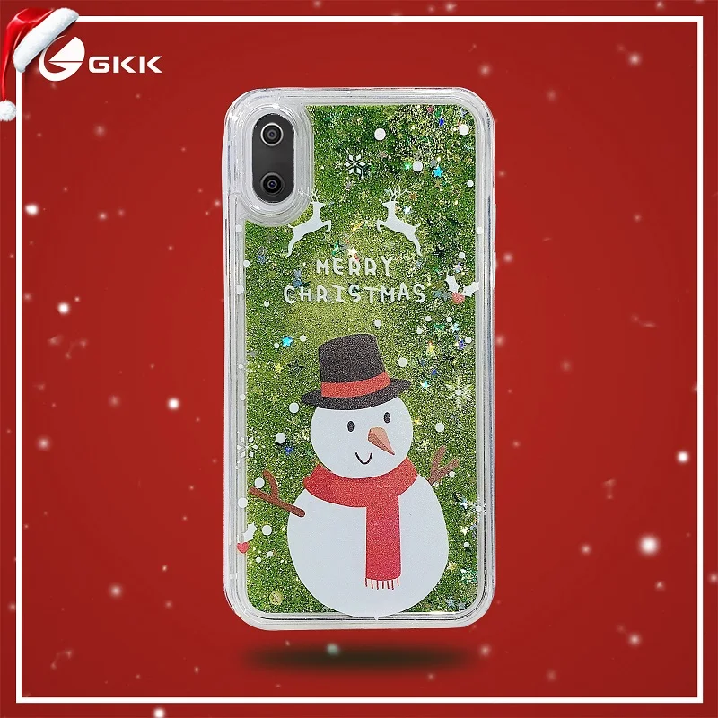 Pattern 1 GKK жидкий зыбучий песок чехол для Apple IPhone 11 Pro Max Coque Рождественские узоры для IPhone 6 6S 7 8 Plus X XS XR Max чехол Fundas - Цвет: Pattern 1