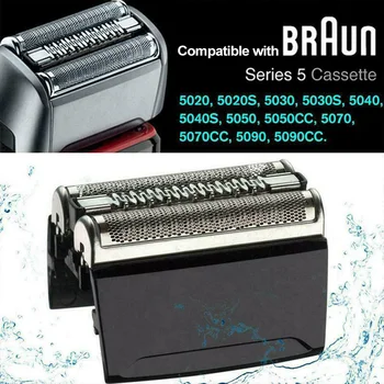 

Shaver Foil Cutter H-ead Cassette Compatible with B-raun 52B Series 5 5050 5070 5090 5040 5020