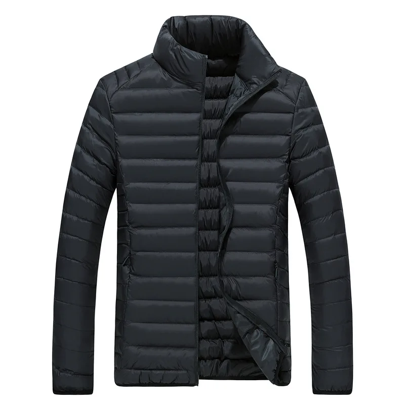 Sunny Scholar Autumn& Winter MEN'S Cotton Clothes Lightweight, Warm Business Hooded Coat Short Slim Fit