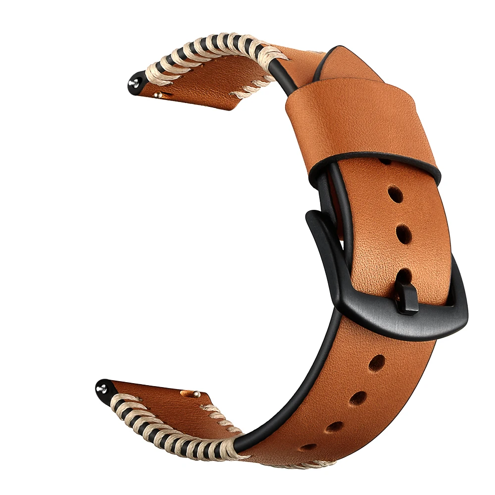 

OTMENG Real Calf Leather Watch Strap 18mm 20mm 22mm Interchangeable Replacement High Quality Wrist Watch Band Belt Watchband